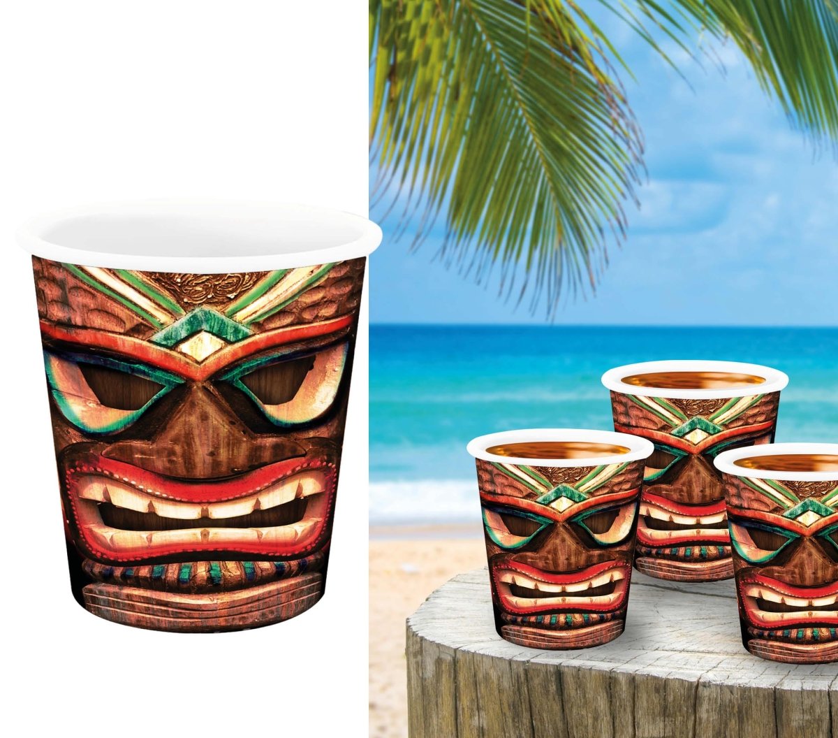 Hawaii Shotglaasjes 6cm 3st