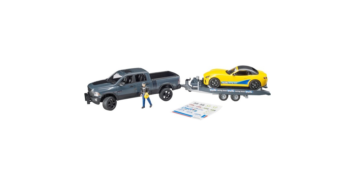 bruderRAM 2500 Power Wagon en Roadster Bruder Racing Team Modelvoertuig  (02504)