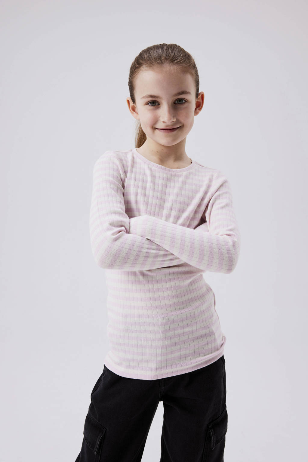 NAME IT gestreepte longsleeve NKFSURAJA