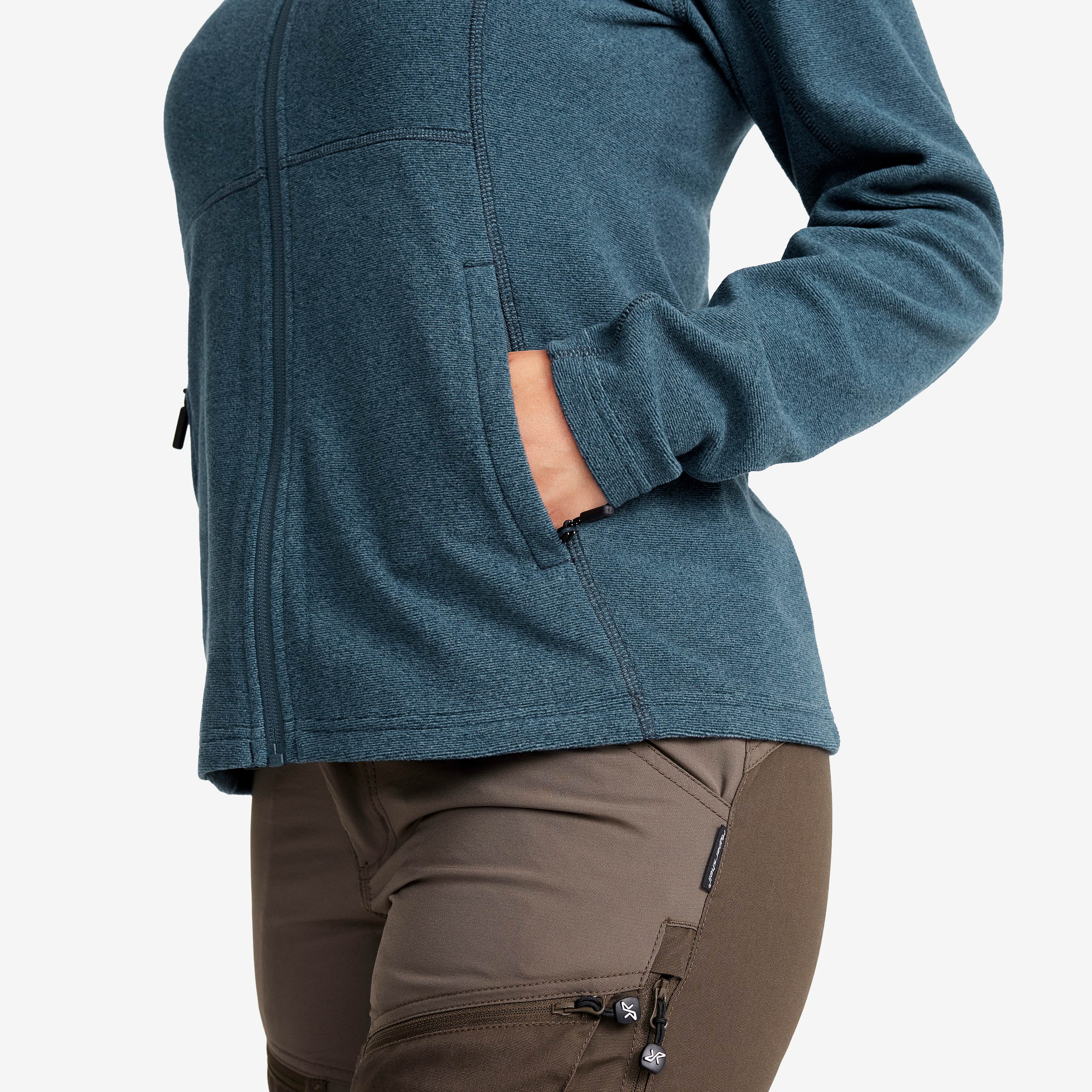 Essential Full-zip Fleece Dame Moonlit Ocean