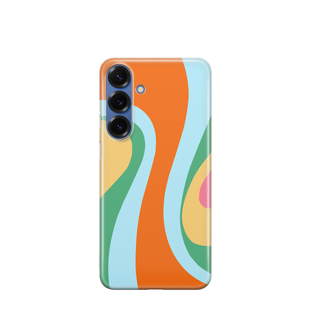 Samsung Galaxy S25 Plus Gummi Hülle Sonnenwellen 4 - Versch. Farben