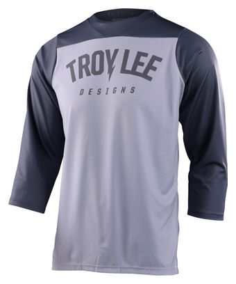 Maillot Manches 3/4 Troy Lee Designs Ruckus Gris Clair/Foncé