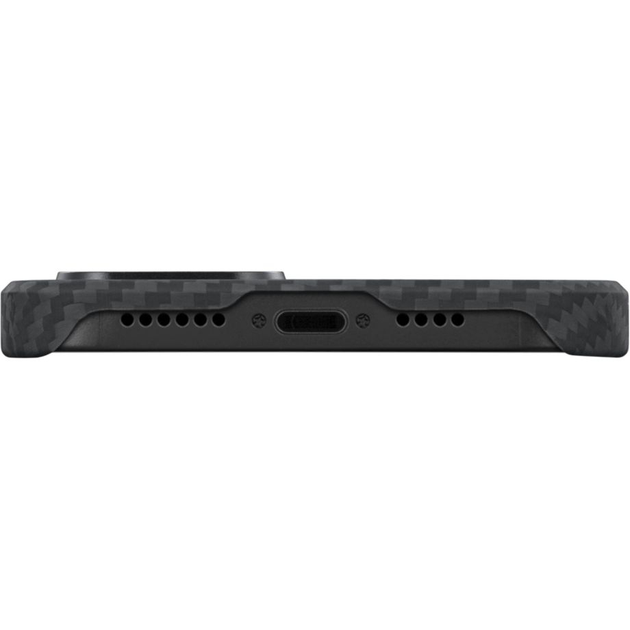 iPhone 14 MagEZ MagSafe Case 3 Aramid Schutzhülle (KI1401) - Schwarz / Grau (Carbon)