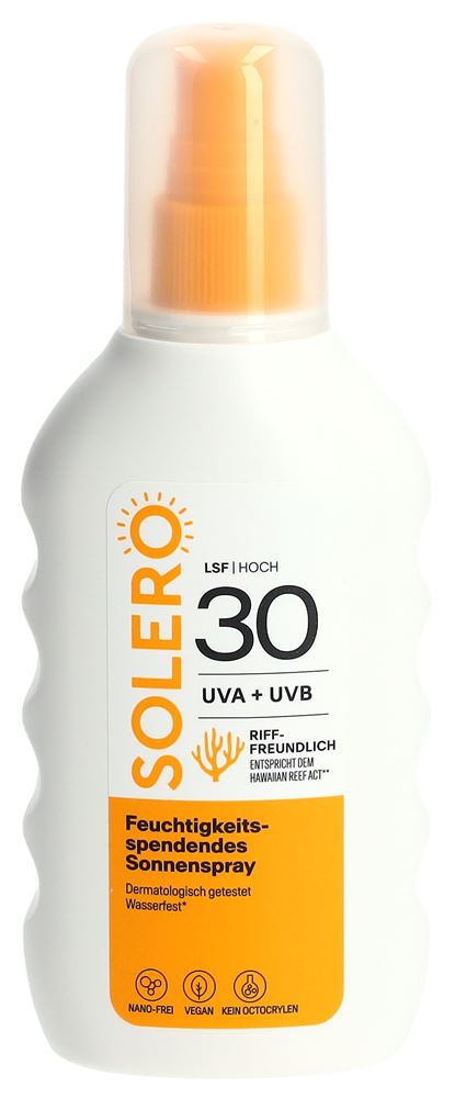 SOLERO Sonnenspray<br>200 ml, Spray, feuchtigkeitsspendend SPF30