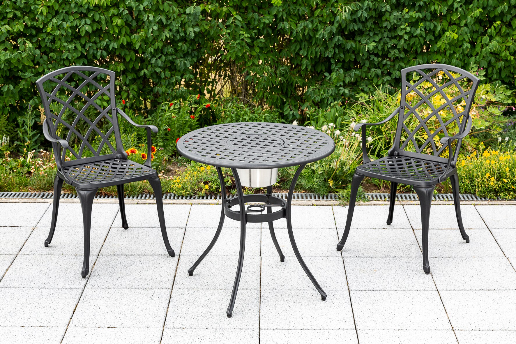 Merxx Rhodos Set 5tlg. Tisch rund ø70cm