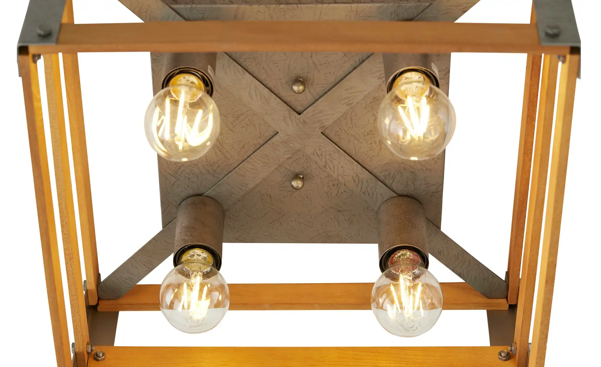 Trio Deckenleuchte, 4-flammig, Paletten-Optik