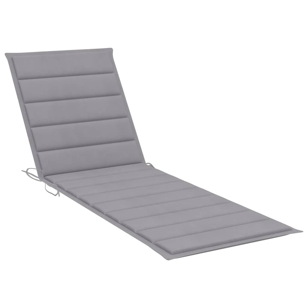 Transat chaise longue bain de soleil lit de jardin terrasse meuble d'extérieur 2 places avec coussin acacia solide et acier 0