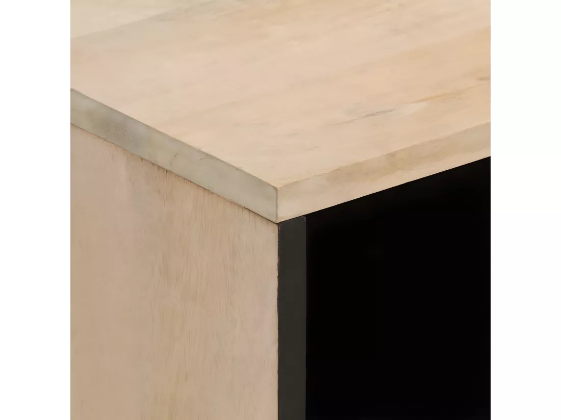 Table de chevet 50x33x60 cm bois de manguier massif