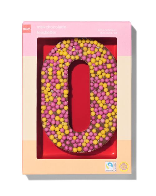 lettre O en chocolat au lait 135g