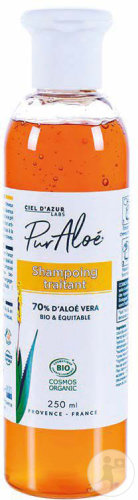 Pur'Aloé Shampoing Traitant 70% D'Aloé Vera Bio Et Équitable Flacon 250ml