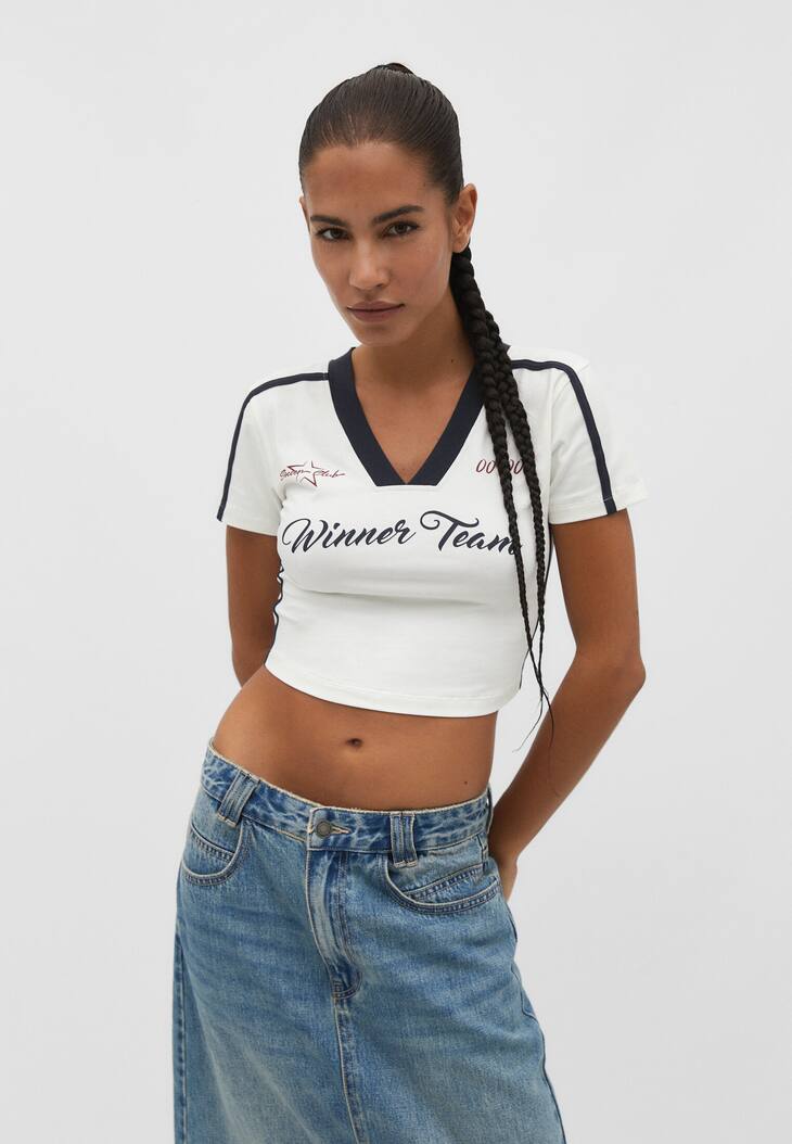 Camiseta esportiva ajustada