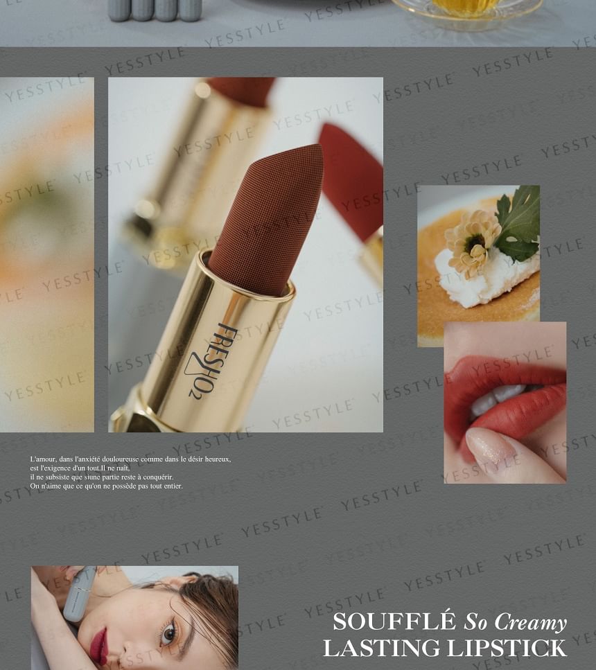 FreshO2 - Souffle So Creamy Lasting Lipstick
