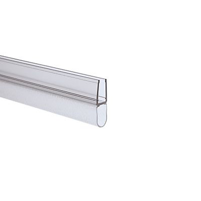 Joint d'étanchéité bas horizontal pour pare-baignoires, 100 cm, transparent pour verre 4-5 mm