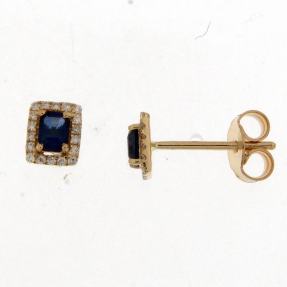 Boucles d'oreilles Brillaxis saphir et diamants or