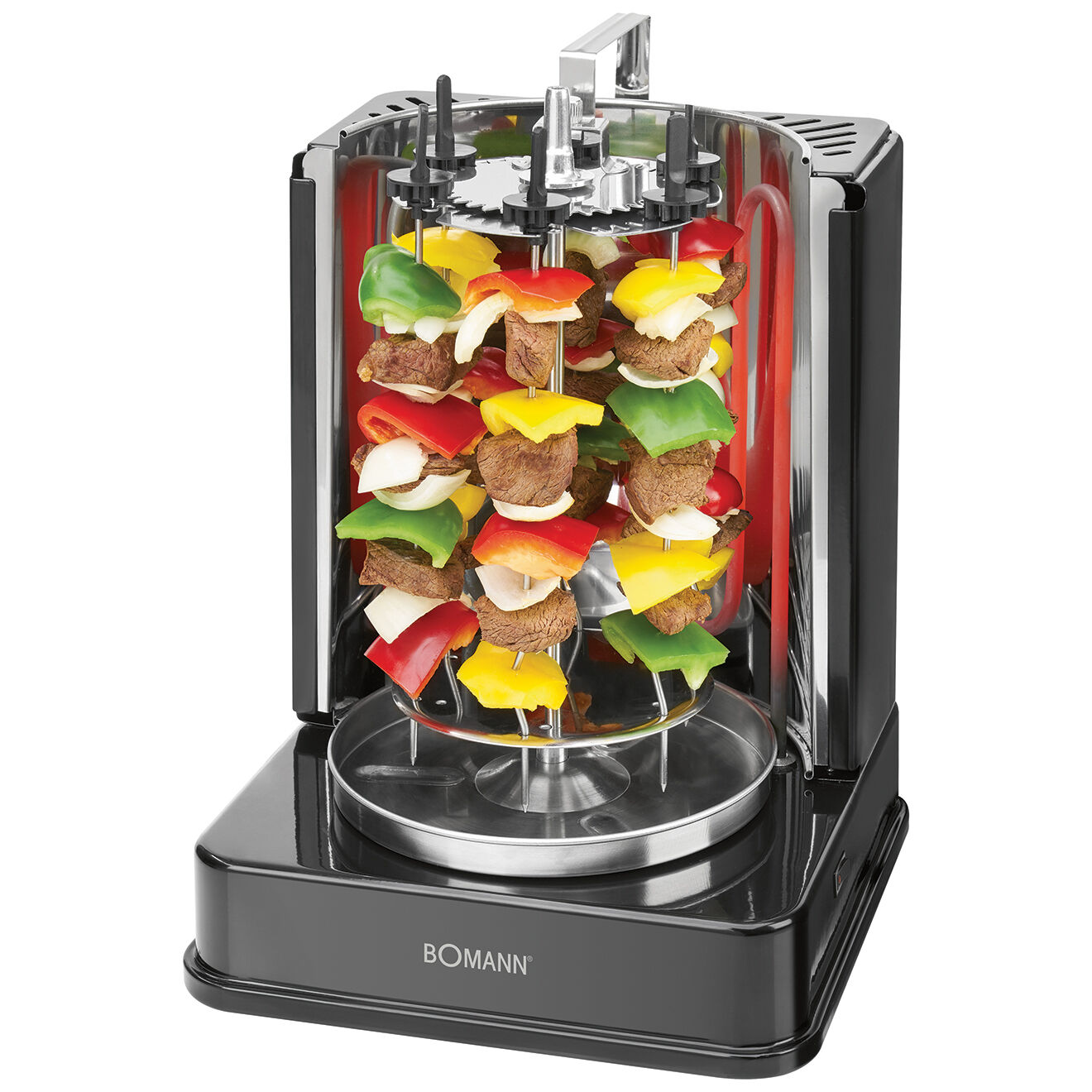 Bomann Multi grill vertical gris - 1400W