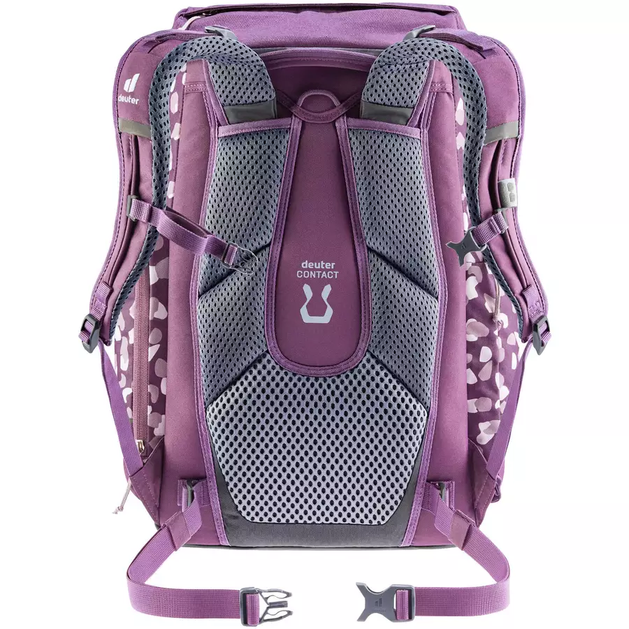 Deuter School Scula - Schulrucksack 49 cm plum dots