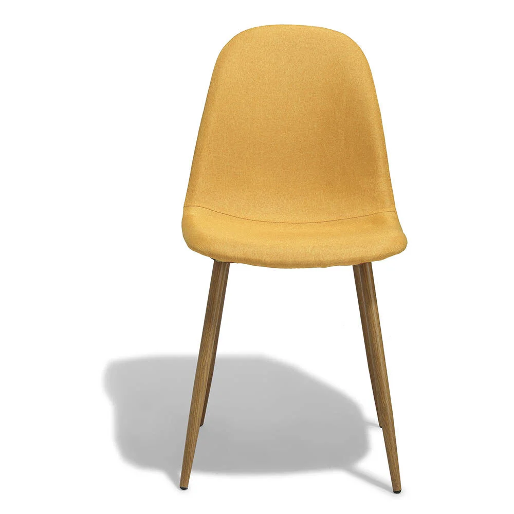 Chaise Gaby jaune moutarde x 2