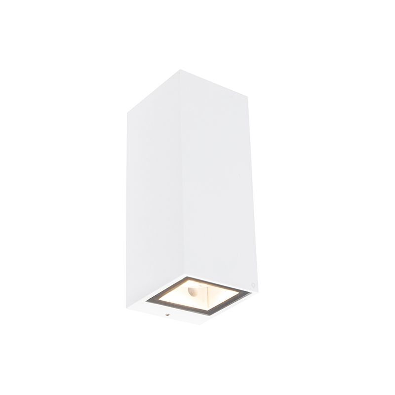 Moderne wandlamp wit 2-lichts AR70 IP54 - Baleno