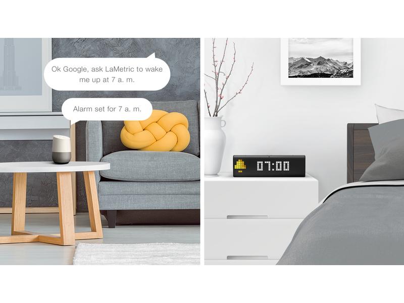 LaMetric Smart-Display LaMetric Time LaMetric TIME Tischuhr für Smart Home