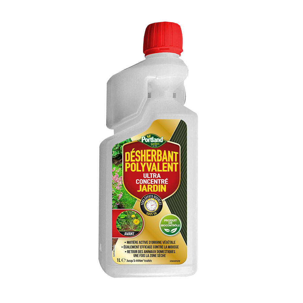 Désherbant biocontrôle concentré jardin 1l