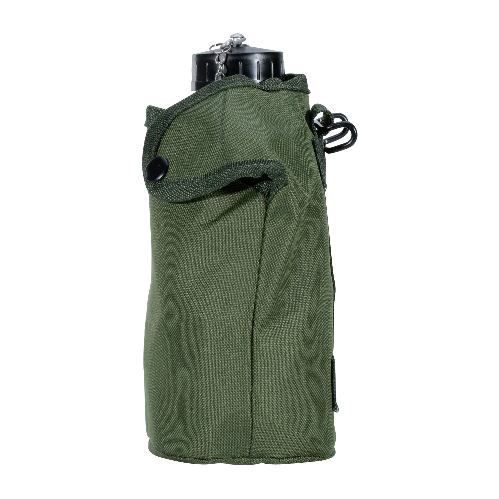 Französische Armee -  Französische Feldflasche Alu m. Hülle