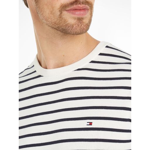 Tommy Hilfiger Wcc Essential Crew Neck Striktrøje, Ivory/Desert sky, M