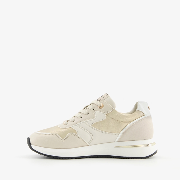 Hush Puppies dames sneakers beige metallic