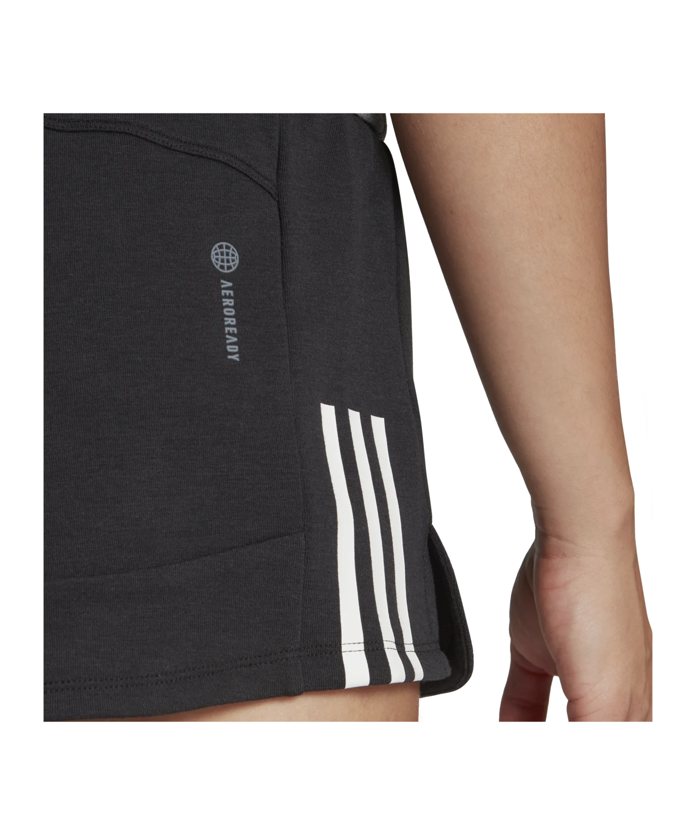 adidas 3-Stripes Pacer Short Damen Schwarz Weiss