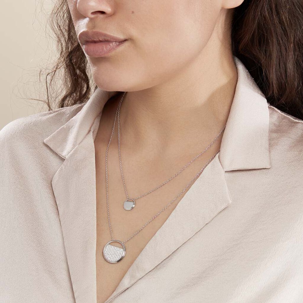 Collier Laetizia Clara Argent Blanc Oxyde De Zirconium