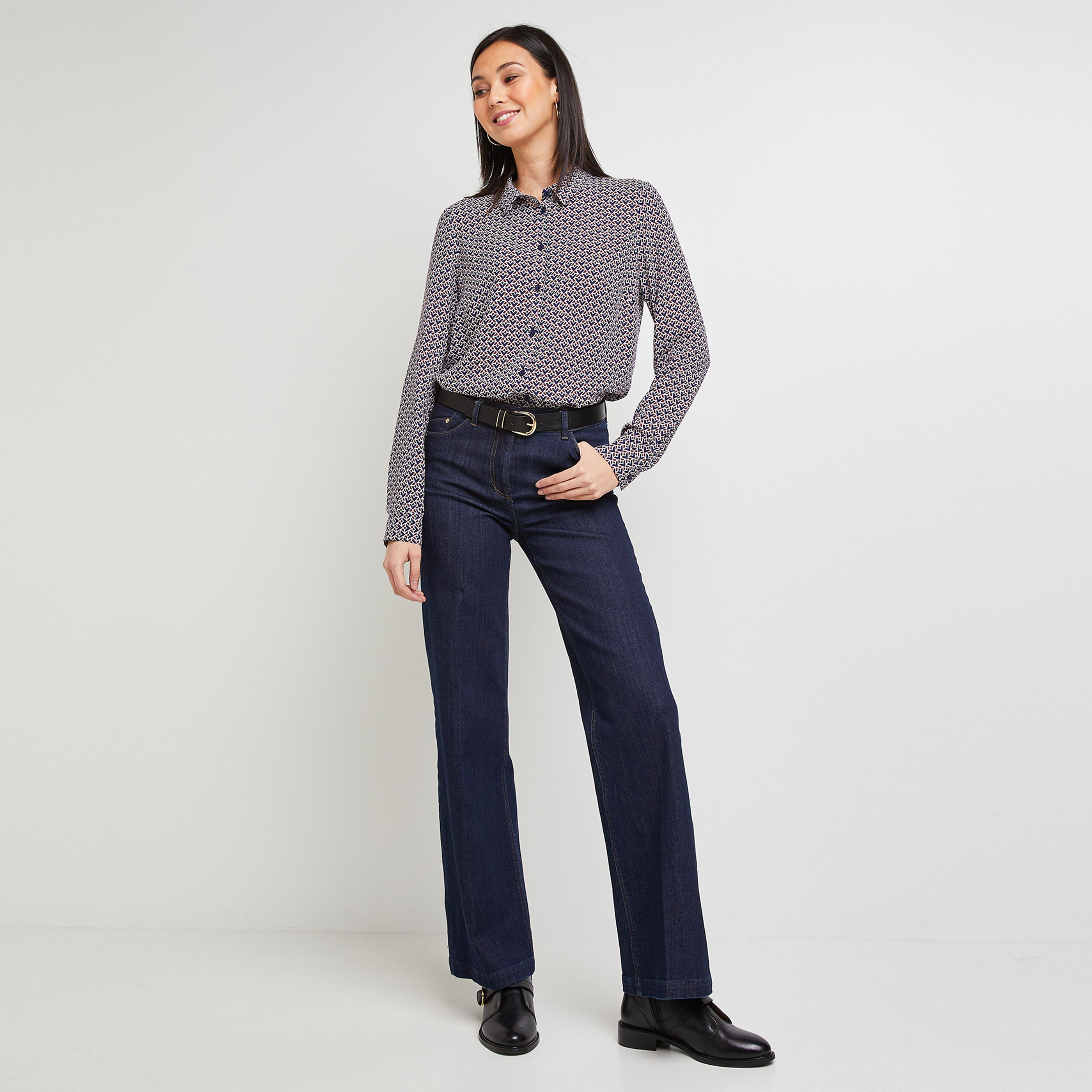 Chemise fluide imprimée femme - IMPRIME