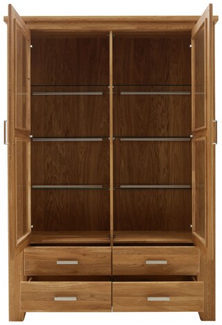 Vitrine LOFT 144 x 206 cm Eiche braun