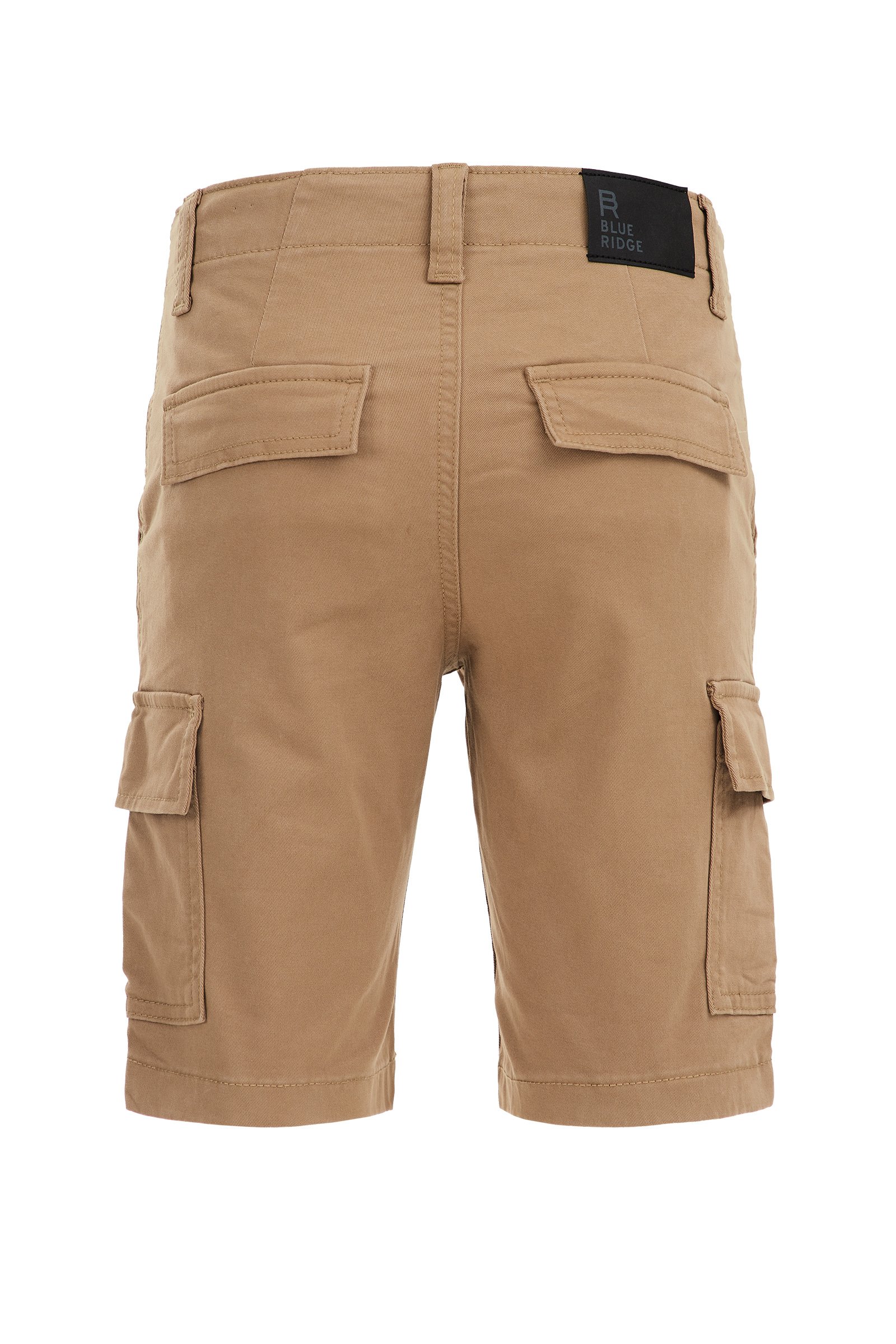 Jongens short met cargozakken Blue Ridge Lichtbruin