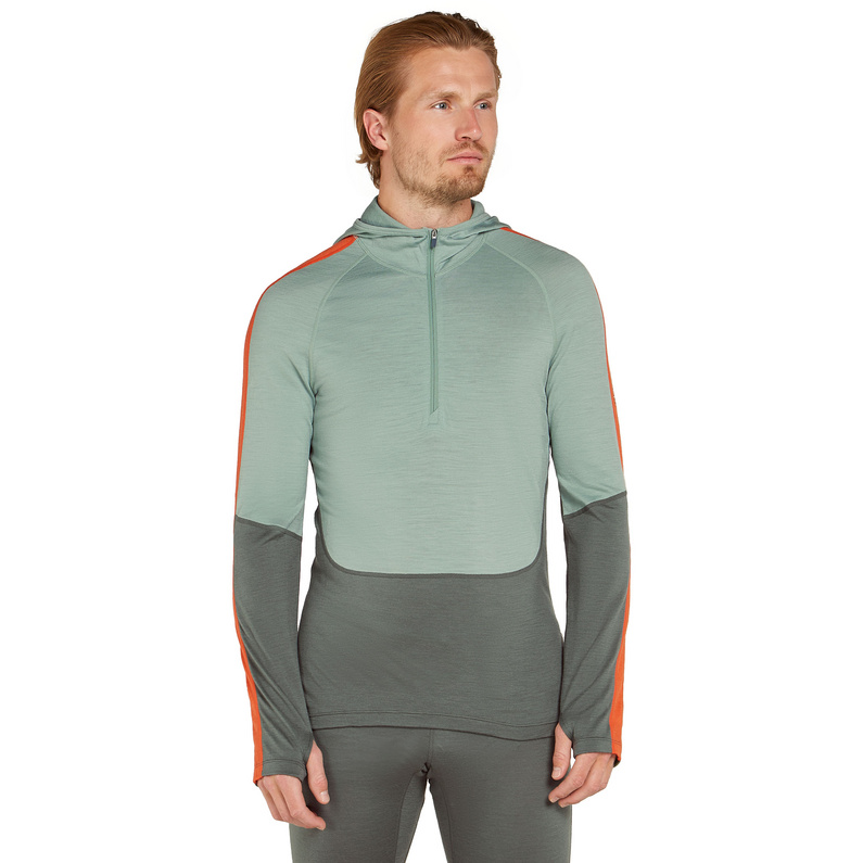 Icebreaker Herren 200 Sonebula Half Zip Hoodie Longsleeve