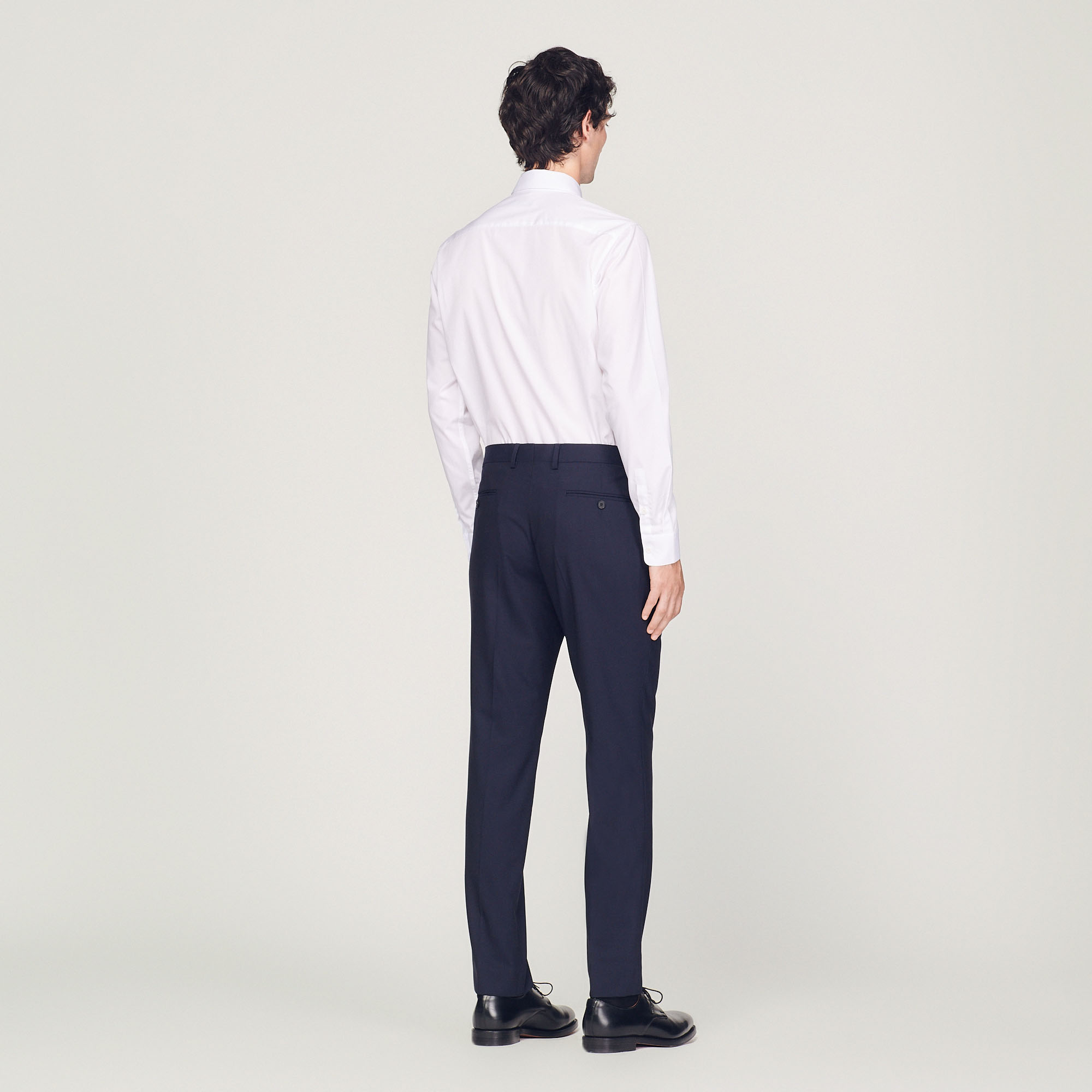 Pantalon de costume classique en laine