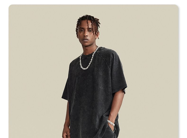 Baethreads - Gewassen shorts met split aan de zijkant in 5 kleuren