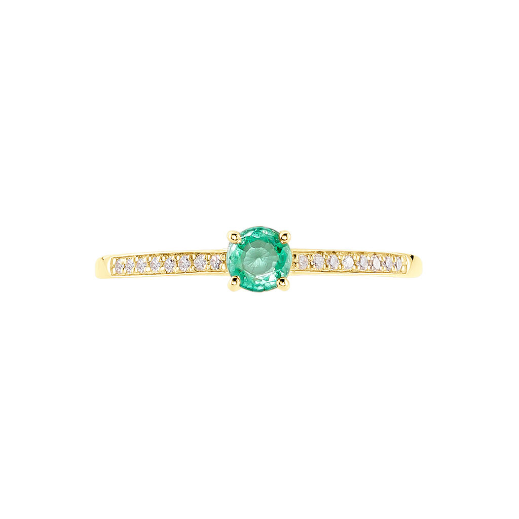 Bague Hardy Or Jaune Emeraude Diamant