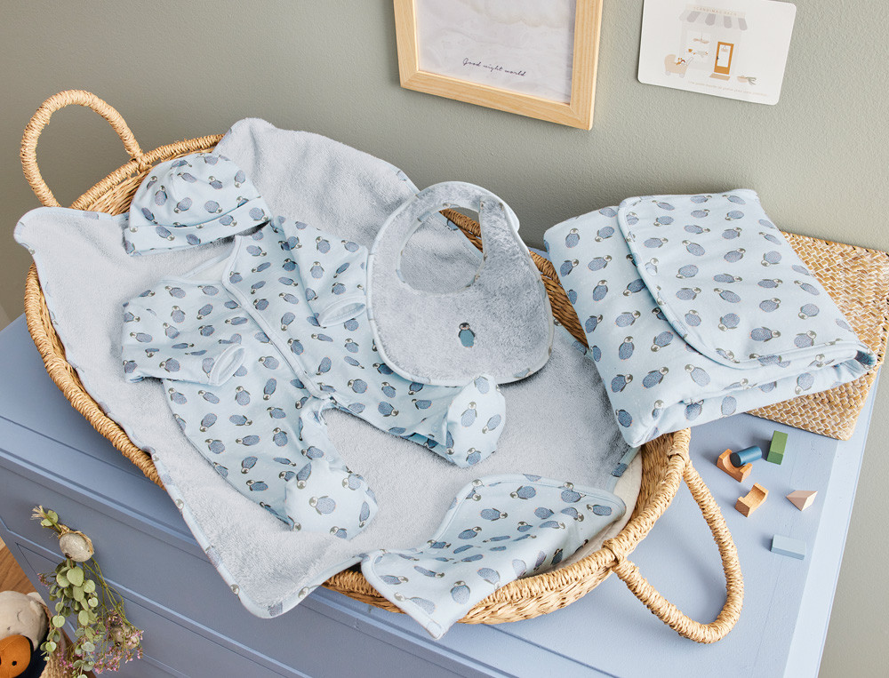 Set nomade bébé-Des petits pingouins