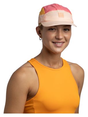 Casquette Unisexe Buff 5 Panel Go Rose/Beige