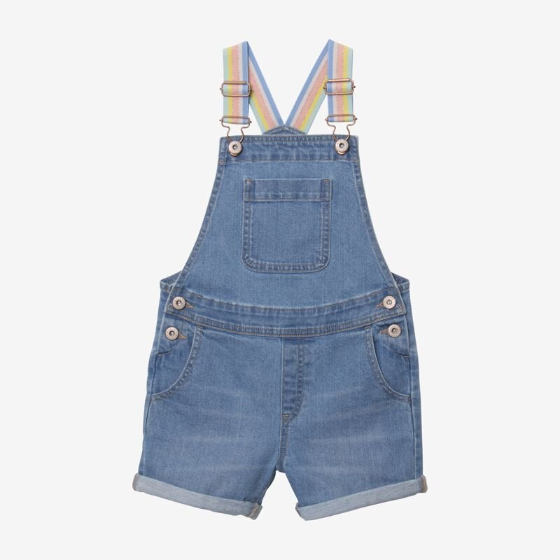 Salopette courte fille jean bleue Catimini Bleu