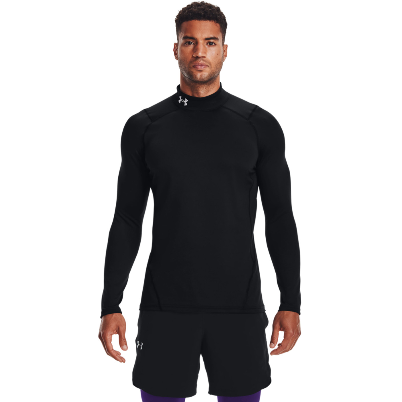 Under Armour ColdGear Ondershirt Lange Mouwen Zwart Wit