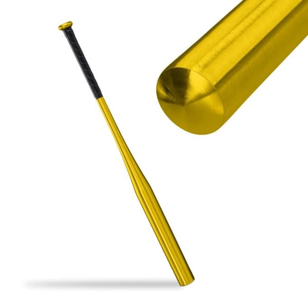 Baseballballtre i gyllen aluminium