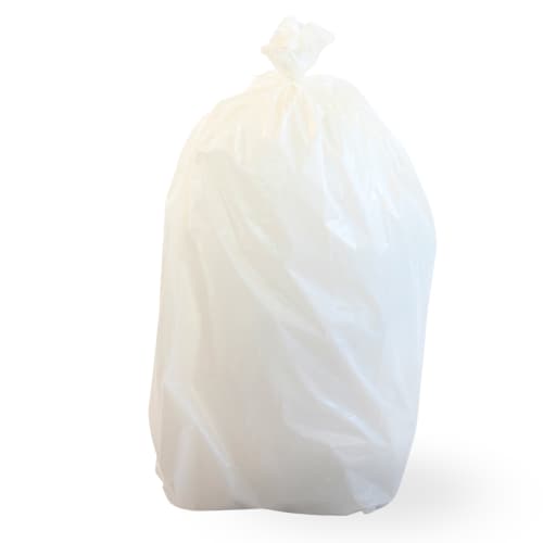 Sac plastique 50L PEBD  blanc 45µ