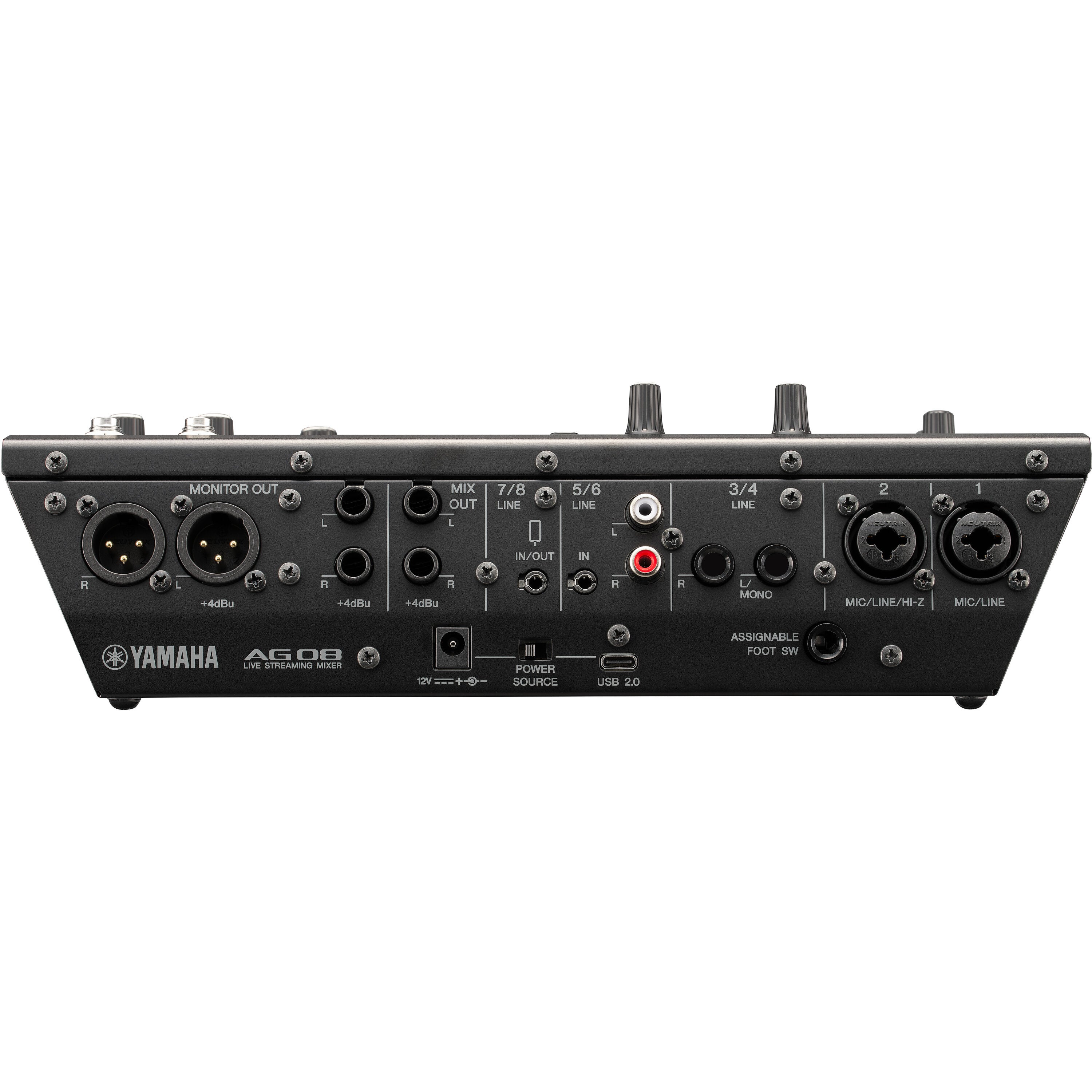 Yamaha AG08 Black live streaming mixer