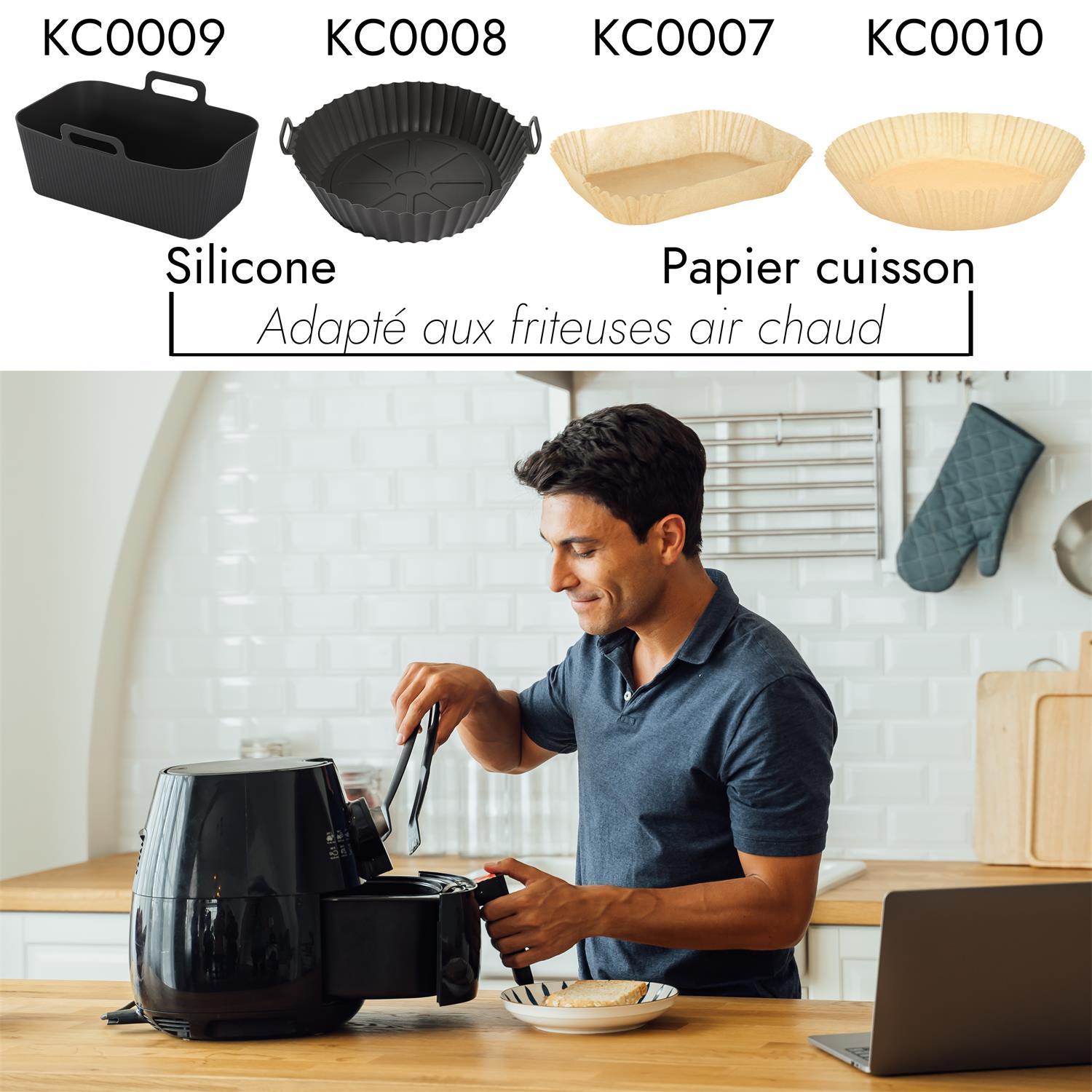 PAPIER DE CUISSON ROND FRITEUSE A AIR 20CM X25 PIECES