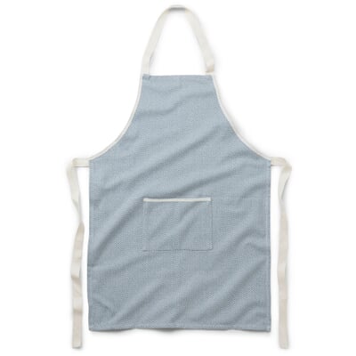 Küchenschürze Fischgrat, Blau