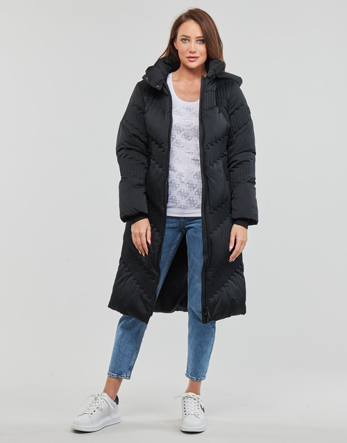 Guess - IDA LONG DOWN JACKET - Noir