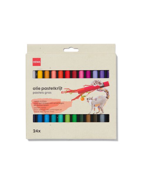 24 pastels à l’huile