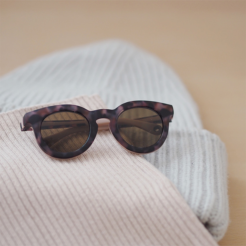 Lunettes de soleil avec cordon 2-4 ans Happy pink tortoise