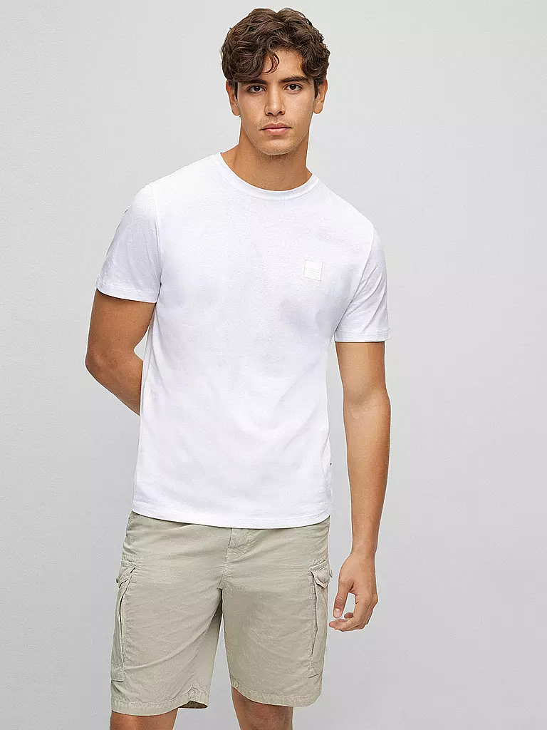 BOSS T-Shirt Relaxed Fit TALES weiss