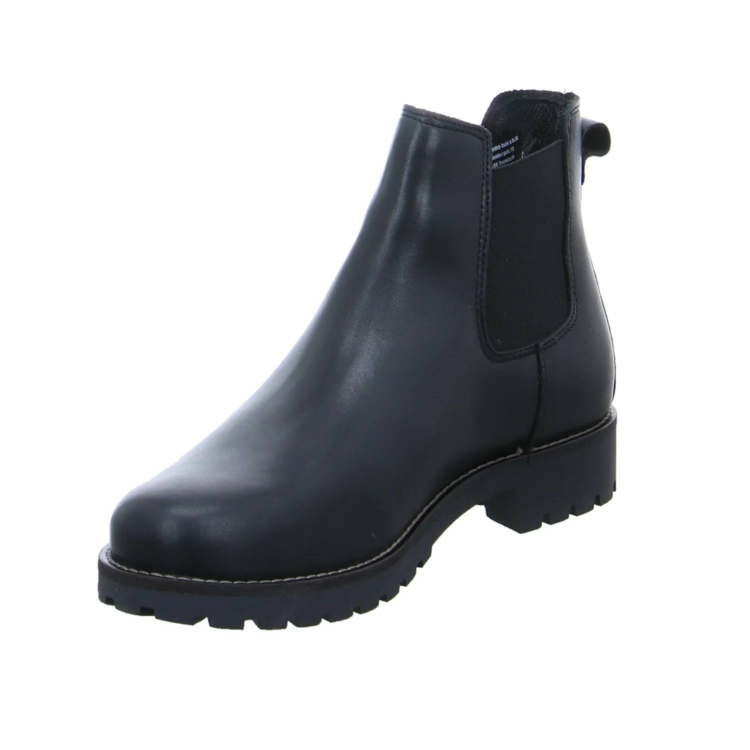 SCHUHENGEL Boot Schwarz Leder  mit Lammfellfutter